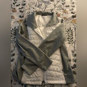 The North Face white fleece lined jacket